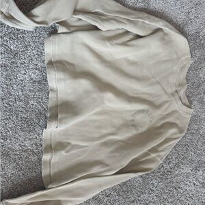 SET Active Cream Ribbed Crewneck Top